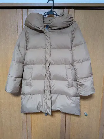 Ray BEAMS 후드 부착 다운 자켓 사이즈 1 베이지