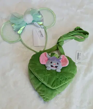 판타지 스프링스 치즈 미니백 & 팅커벨 머리띠 세트