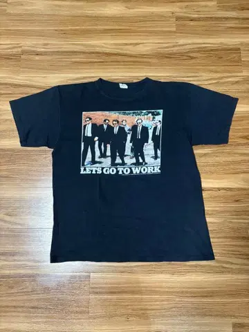 레자보아독스 LET'S GO TO WORK 블랙 티셔츠