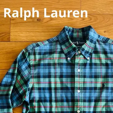 랄프 로렌 Custom Fit 마드라스 체크 코튼 옥스