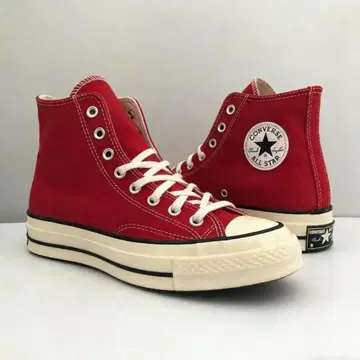 [새상품] 한정판 CT70 빨간색 하이컷 27.5cm