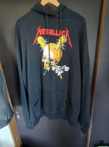 Metallica 스컬 디자인 후드티 3XL