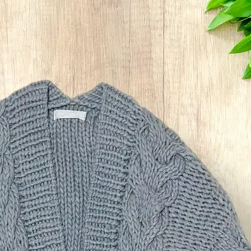 Audrey and John Wad 로우 게이지 케이블 짜임 가디건