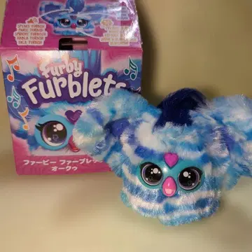 오크 Furby Furblets 파랑과 화이트 봉제 인형