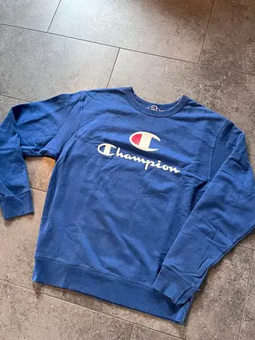 Champion 파랑 맨투맨 트레이닝복 구제 의류