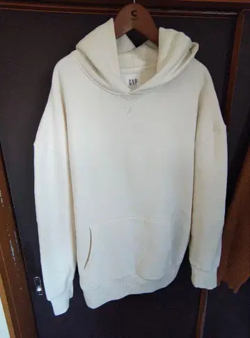 GAP 속기모 화이트 후드 부착 후드티 XL