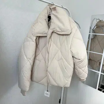 ZARA 퀼팅 다운 자켓 XS 베이지