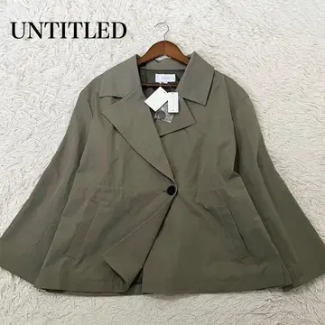 미사용 택 포함 언타이틀 허리 드로스트 숏 트렌치코트 4