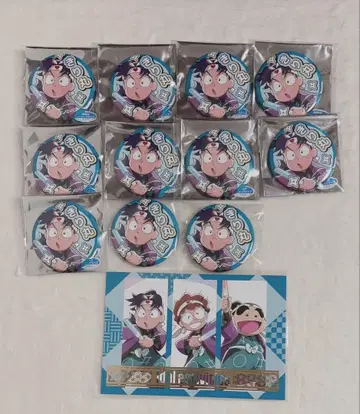 닌타마 란타로 가라오케 철인 캔뱃지 셋츠노 키리마루 금박 엽서