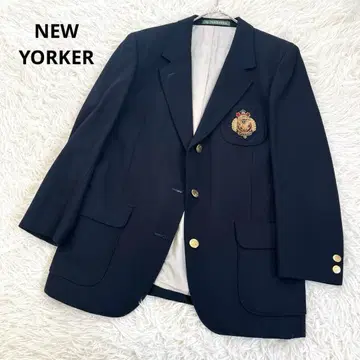 뉴요커 네이비 자켓 골드 버튼 엠블럼 자켓 11 울 캐시미어