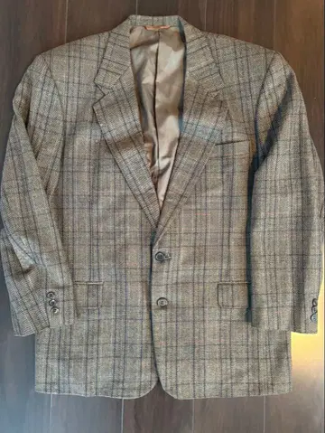 빈티지 테일러드 자켓 체크