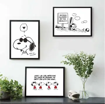 스누피 조쿨 패턴 3종 세트 A4 사이즈 포스터 가격 인하 가능