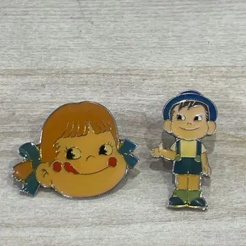 페코짱 포코짱 핀 배지 2개 세트