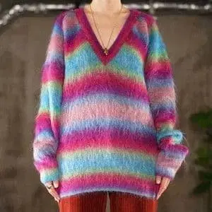 FUMIE TANAKA 후미에타나카 mohair Vneck