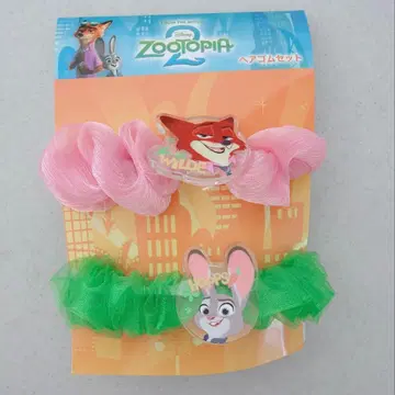 주토피아2 헤어 액세서리 머리끈 2개 세트