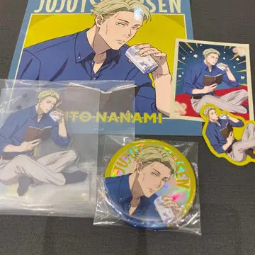 주술회전 세가 럭키 쿠지 나나미 켄토 아크릴 스탠드 캔뱃지 스티커