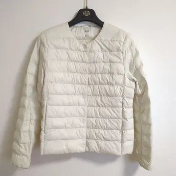 UNIQLO PUFFTECH 다운 자켓 S 아이보리