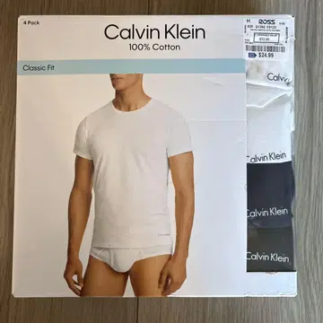새상품! Calvin Klein (캘빈클라인) T셔츠 4장 세트