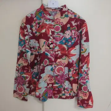 Powder 금붕어 패턴 차이나 셔츠 M 사이즈