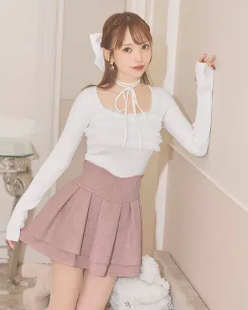 미셸 마카롱 플레어 스커트