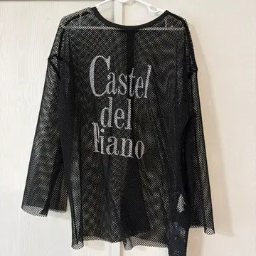 힘리파 메쉬 로고 롱T 블랙