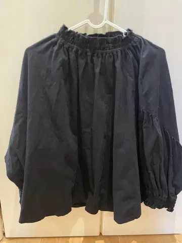 anvai 면 100% 상의 블랙