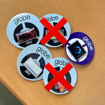 globe 가챠가챠 핀즈 핀 배지 3개 세트