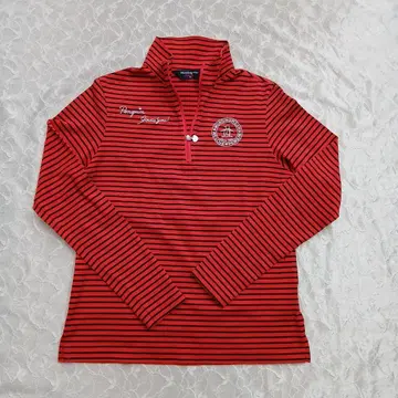 먼싱웨어 하프 지퍼 셔츠 로고 사이즈 M