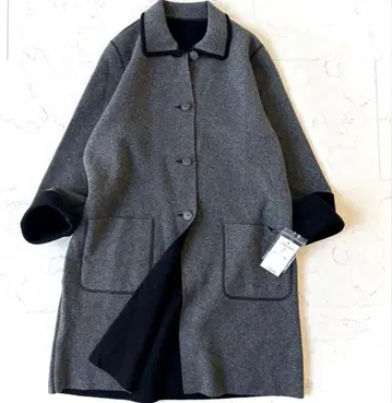 Foxey 캐시미어 100% 리버서블 코트