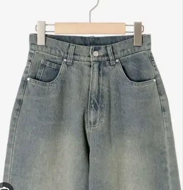 마제스틱 레곤 와이드 스트레이트 데님 팬츠 블루