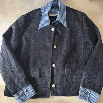 FESHORN 다크 그레이 노카라 자켓