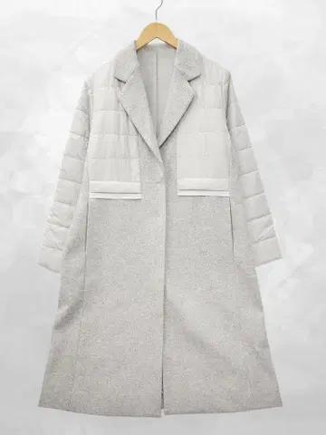 미사용 세모아쥬 이소재 절개 충전솜 체스터 코트 01(M)