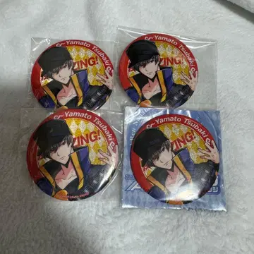 아르고나비스 츠바키 야마토 후진RISING 캔뱃지 4개 세트