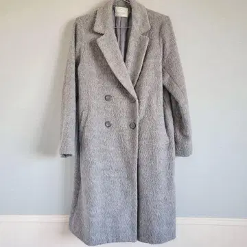 언그리드 그레이 롱 코트