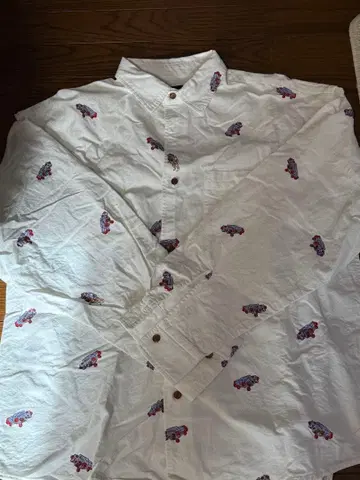 고슬로우 캐러밴 와이드 자수 셔츠