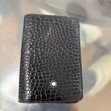 몽블랑 블랙 가죽 명함지갑
