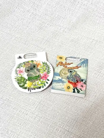 디즈니 스토어 스티치 핀 배지 세트