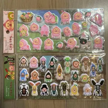 [정품] 코비토즈칸 붙였다 떼는 도감 씰 푹신 쿠리아 2개