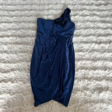 BCBGMAXAZRIA 원숄더 드레스 로얄 블루