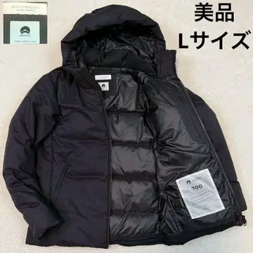 새상품급 L 사이즈 BEAUTY&YOUTH 코마츠마테레 TW 다운 자켓