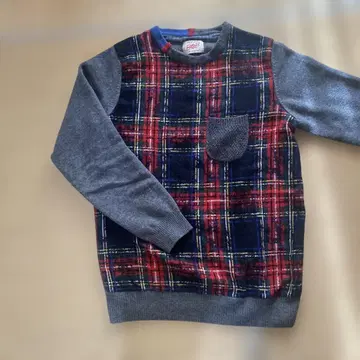 BOB 체크 무늬 니트 스웨터