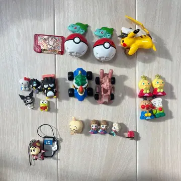 호빵맨, 포켓몬 등 캐릭터 굿즈 피규어 세트 개별 판매 가능