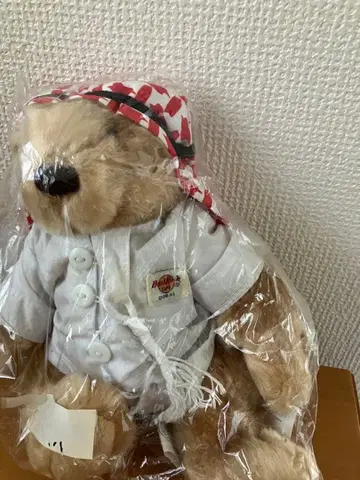 하드 록 카페 두바이 민족 의상 곰 봉제 인형
