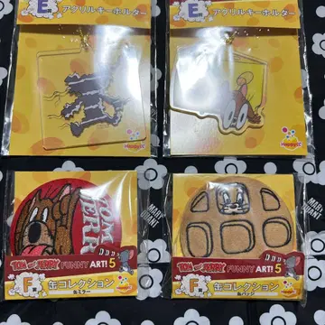 톰과 제리 해피 복권 제리 E상 F상 캔 거울 아크릴 키링 캔뱃지