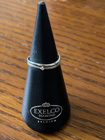 K10 화이트 골드 반지