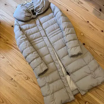 새상품급 데미룩스 빔즈 숄카라 다운 코트 36