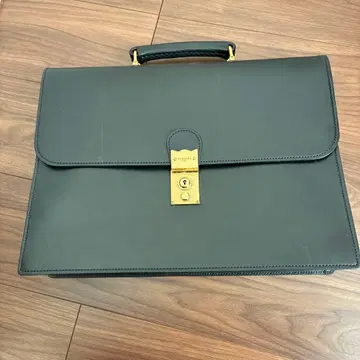 TANIZAWA 긴자 블랙 가죽 비즈니스 백