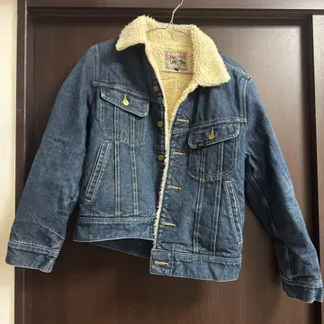 보아 부착 데님 자켓