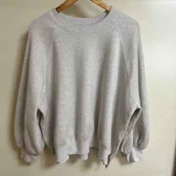 [ cafune카프네 ] 맨투맨 같은 니트 라이트 그레이