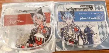 미야지 플뢰레 2세트 아크릴 코스터 난자타운 악마 고양이